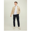 JACK & JONES pánske logo tričko  biele