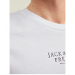 JACK & JONES pánske logo tričko  biele