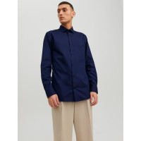 JACK & JONES pánska košeľa Slim Fit tmavomodrá
