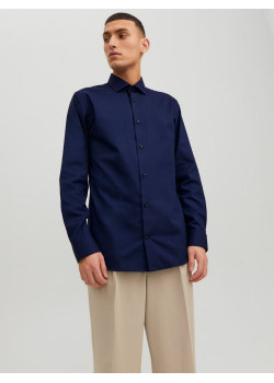 JACK & JONES pánska košeľa Slim Fit tmavomodrá