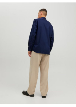 JACK & JONES pánska košeľa Slim Fit tmavomodrá