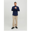 JACK & JONES pánska košeľa Slim Fit tmavomodrá