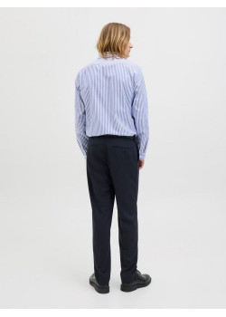 JACK & JONES košeľa Slim Fit s pásikmi modrá