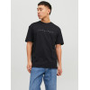 JACK & JONES voľné čierne tričko JACK & JONES voľné čierne tričko