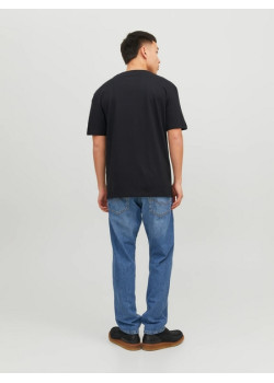 JACK & JONES voľné čierne tričko
