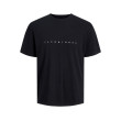 JACK & JONES voľné čierne tričko JACK & JONES voľné čierne tričko