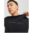 JACK & JONES voľné čierne tričko JACK & JONES voľné čierne tričko