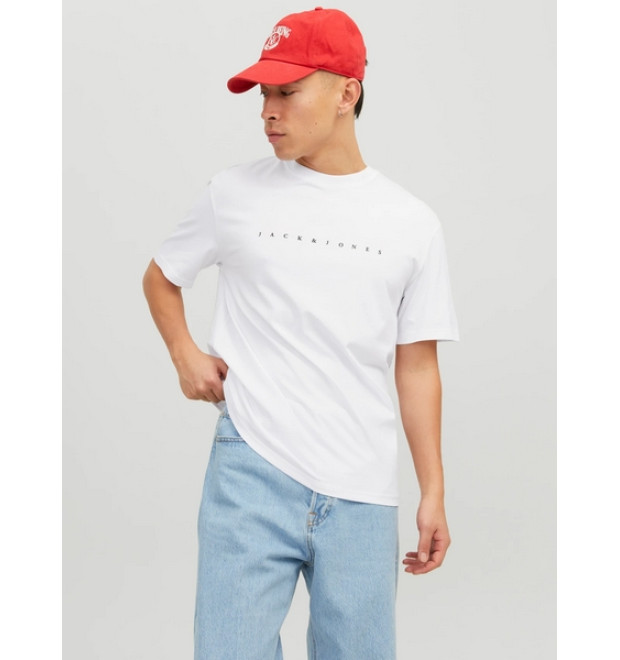 JACK & JONES voľné biele tričko JACK & JONES voľné biele tričko