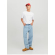 JACK & JONES voľné biele tričko JACK & JONES voľné biele tričko
