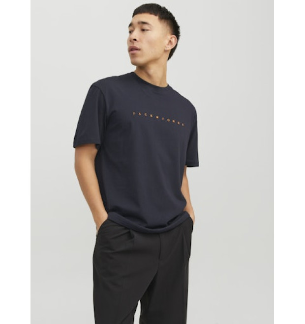 JACK & JONES voľné modré tričko JACK & JONES voľné modré tričko