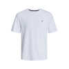 JACK & JONES basic tričko biele s detailom loga JACK & JONES basic tričko biele s detailom loga