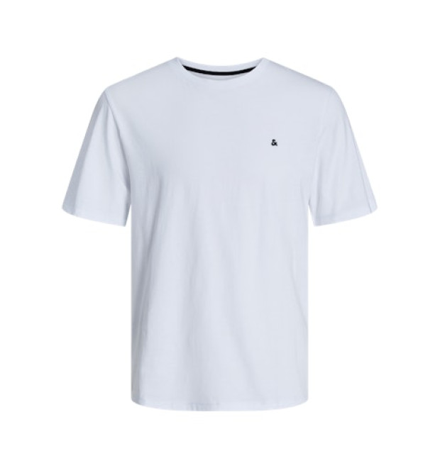 JACK & JONES basic tričko biele s detailom loga JACK & JONES basic tričko biele s detailom loga