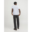 JACK & JONES basic tričko biele s detailom loga JACK & JONES basic tričko biele s detailom loga
