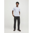 JACK & JONES basic tričko biele s detailom loga JACK & JONES basic tričko biele s detailom loga