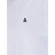JACK & JONES basic tričko biele s detailom loga JACK & JONES basic tričko biele s detailom loga