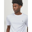 JACK & JONES basic tričko biele s detailom loga JACK & JONES basic tričko biele s detailom loga