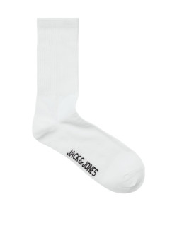 JACK & JONES pánske športové ponožky 5-balenie biele