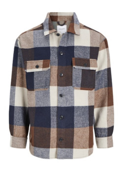 JACK & JONES pánska vrchná košeľa Relaxed Fit károvaná