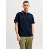 JACK & JONES polo tričko tmavo-modré s výšivkou