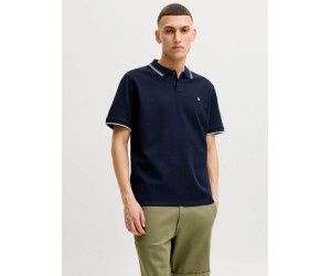 JACK & JONES polo tričko tmavo-modré s výšivkou