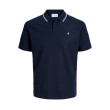 JACK & JONES polo tričko tmavo-modré s výšivkou