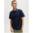 JACK & JONES polo tričko tmavo-modré s výšivkou