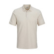 JACK & JONES polo tričko béžové s výšivkou JACK & JONES polo tričko béžové s výšivkou