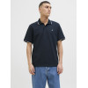 JACK & JONES polo tričko modré s výšivkou JACK & JONES polo tričko modré s výšivkou