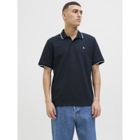 JACK & JONES polo tričko modré s výšivkou JACK & JONES polo tričko modré s výšivkou