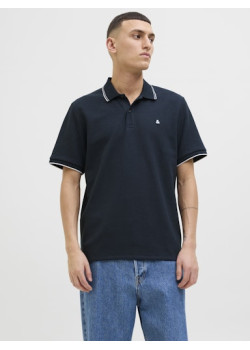 JACK & JONES polo tričko modré s výšivkou