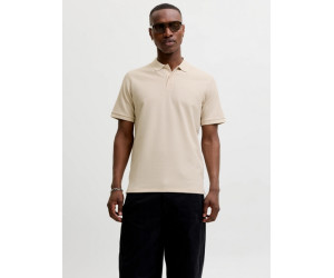 JACK & JONES polo tričko hnedé s výšivkou