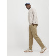 JACK & JONES pánske nohavice voľného strihu Chino hnedé JACK & JONES pánske nohavice voľného strihu Chino hnedé