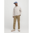 JACK & JONES pánske nohavice voľného strihu Chino hnedé JACK & JONES pánske nohavice voľného strihu Chino hnedé
