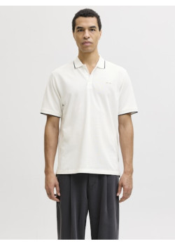 JACK & JONES polo tričko Regular Fit biele
