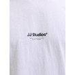 JACK & JONES pánske tričko voľné biele s potlačou JACK & JONES pánske tričko voľné biele s potlačou