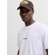 JACK & JONES pánske tričko voľné biele s potlačou JACK & JONES pánske tričko voľné biele s potlačou