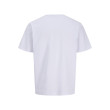 JACK & JONES pánske tričko voľné biele s potlačou JACK & JONES pánske tričko voľné biele s potlačou