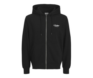 JACK & JONES mikina s kapucňou so zipsom čierna
