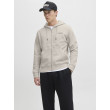 JACK & JONES mikina s kapucňou so zipsom béžová JACK & JONES mikina s kapucňou so zipsom béžová