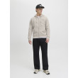 JACK & JONES mikina s kapucňou so zipsom béžová JACK & JONES mikina s kapucňou so zipsom béžová