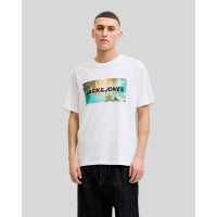 Jack & Jones INDIANA tričko s potlačou biele