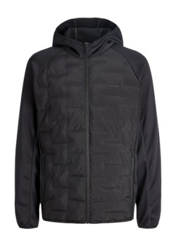 JACK & JONES pánska Hybrid bunda čierna