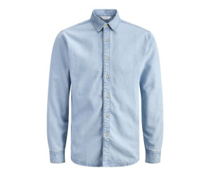 JACK & JONES pánska košeľa slim fit svetlá s dlhými rukávmi denim JACK & JONES pánska košeľa slim fit svetlá s dlhými rukávmi denim