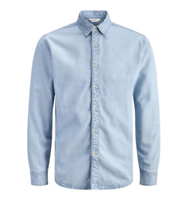 JACK & JONES pánska košeľa slim fit svetlá s dlhými rukávmi denim JACK & JONES pánska košeľa slim fit svetlá s dlhými rukávmi denim