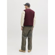 JACK & JONES pánska bejzbalová bunda krátka bordová JACK & JONES pánska bejzbalová bunda krátka bordová