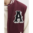 JACK & JONES pánska bejzbalová bunda krátka bordová JACK & JONES pánska bejzbalová bunda krátka bordová