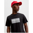 Jack & Jones JCOFUSION pánske tričko čierne