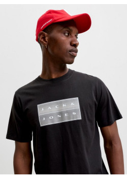 Jack & Jones JCOFUSION pánske tričko čierne