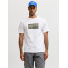 Jack & Jones JCOFUSION pánske tričko biele