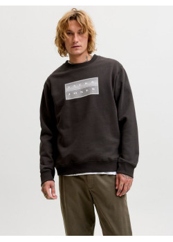Jack & Jones JCOFUSION pánska mikina čierna